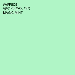 #AFF5C5 - Magic Mint Color Image